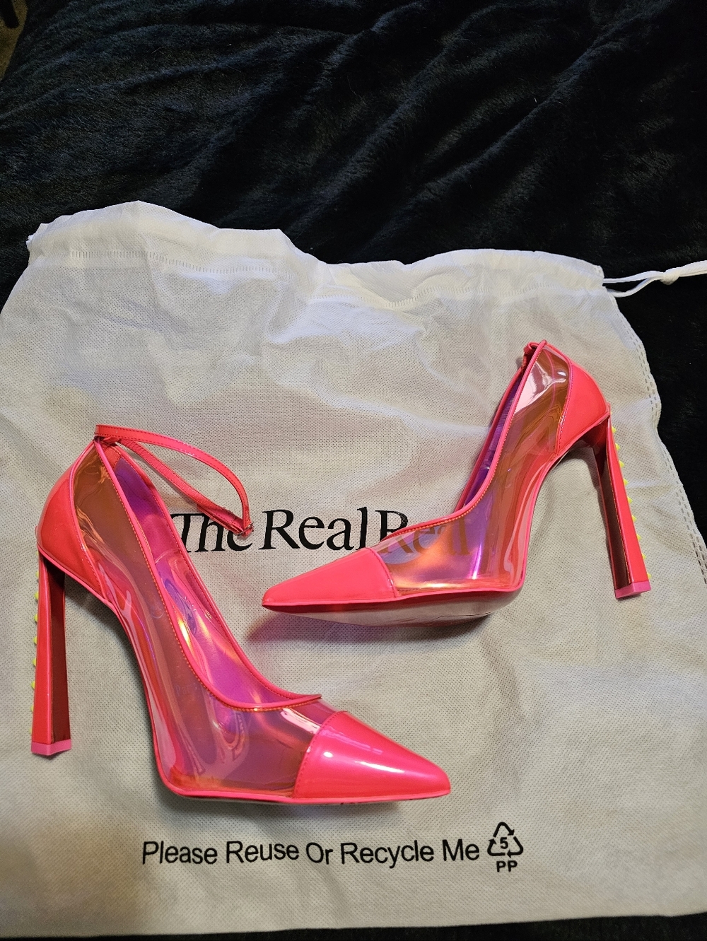 Christian Louboutin Debout Condorapik 100 pumps in fluorescent pink